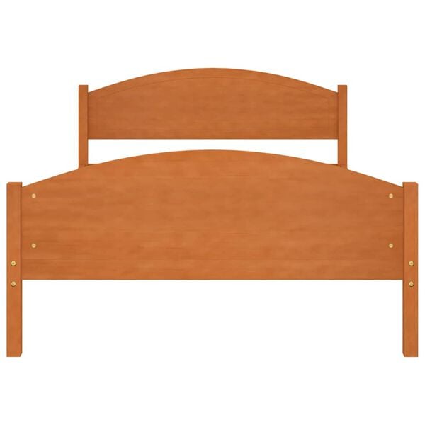 vidaXL Cadru de pat, maro miere, 120x200 cm, lemn masiv de pin