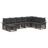 vidaXL Set de canapele pentru grădină 8 pcs Gri poliratan