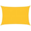 vidaXL P&acirc;nză parasolar, galben dreptunghiular 2x2,5 m, HDPE, 160 g/m&sup2;