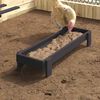 vidaXL JGHEAB pentru hrănit pui Negru 80 x 28 x 13.5 cm