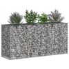 vidaXL Pat ridicat din gabion Argintiu 170 x 50 x 80 cm