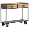 vidaXL Masă consolă, 90x35x74 cm, lemn masiv reciclat