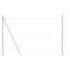vidaXL St&acirc;lp de gard. Argintiu 10 x 1,4 m (plasă de 50 mm) Oțel