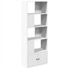 vidaXL Bibliotecă, alb, 70x36x189 cm, lemn prelucrat