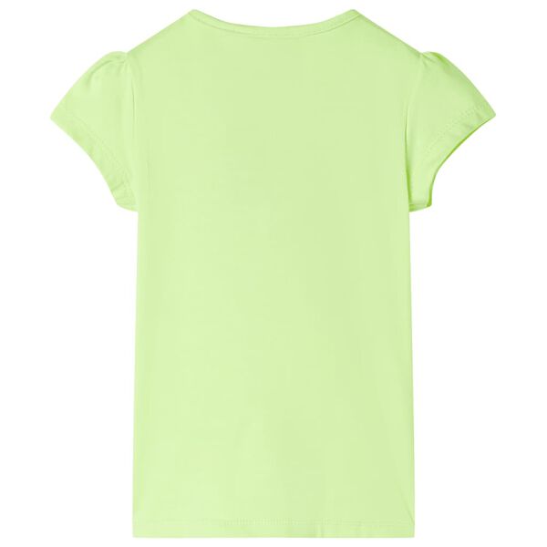 Tricou pentru copii, galben neon, 104