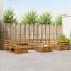 vidaXL Seturi de canapele 10 pcs natural Lemn Solid de Acacia