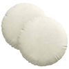 vidaXL Perne de Șezut 2 buc. Catifea Crem &Oslash;30 x 13 cm