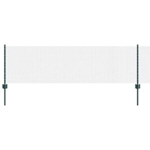vidaXL Gard din plasă sudată cu st&acirc;lpi 50 x 0,6 m Oțel cu strat de PVC