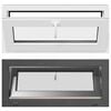 vidaXL Fereastră pentru subsol RISOR 90 x 40 cm PVC și Sticlă Antracit