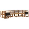 vidaXL Set de canapele de exterior 7 pcs natural Lemn Solid de Acacia