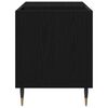 vidaXL Dulap pentru discuri de vinil Stejar Negru 85 x 38 x 48 cm