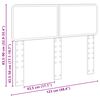 vidaXL Tăblie cap cu headboard Stejar Artizanal 120 cm Lemn compozit