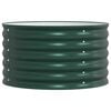 vidaXL Strat înălțat de grădină Verde 80 x 80 x 44 cm Oțel