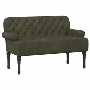 vidaXL Canapea cu capitonaj butonat Verde Army 120 x 65 x 78 cm