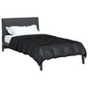 vidaXL Duvet complet pe tot parcursul anului Negru 200 x 140 cm