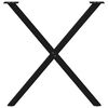 vidaXL Picioare de masă în formă de X, 2 buc., negru, 80x(72-73) cm, oțel