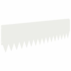 vidaXL Margine pentru gazon 20 pcs 103 x 30 cm Oțel Alb