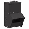 vidaXL Feeder pentru pui Negru 20 x 25 x 35 cm Oțel Laminat la Rece