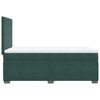 vidaXL Pat box spring cu saltea, verde închis, 100x200 cm, catifea