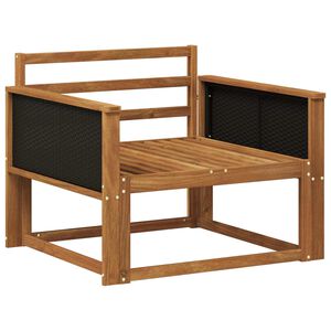 vidaXL Canapea Medie pentru Exterior natural