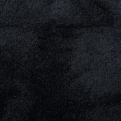 vidaXL Covor „OVIEDO”, fire scurte, negru, 160x160 cm