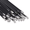 vidaXL Legătură pentru cablu 50 buc. 4,6 x 700 mm Negru