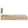 vidaXL Pat cu storage Stejar Sonoma 90 x 190 cm Lemn compozit