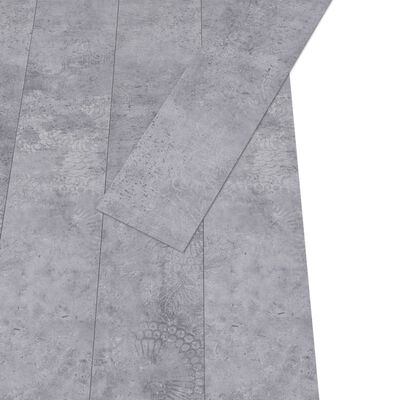 vidaXL Plăci pardoseală autoadezive, gri ciment, 5,21 m², 2 mm, PVC