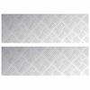 vidaXL Trepte 2 buc. 75 x 25 cm Argintiu Aluminiu Dreptunghiular