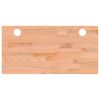 vidaXL Blat de birou, 80x40x4 cm, lemn masiv de fag