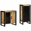 vidaXL Set de mobilier pentru baie 2 buc. Maro și negru