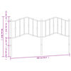 vidaXL Tăblie de pat de schimb metalică, alb, 160 cm