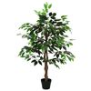 vidaXL Plantă artificială de Ficus Verde 90 x 16 x 110 cm