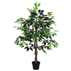 vidaXL Plantă artificială de Ficus Verde 90 x 16 x 110 cm