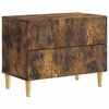 vidaXL Noptieră Stejar fumuriu 62 x 34,5 x 48 cm Lemn prelucrat