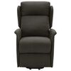 vidaXL Fotoliu de masaj cu ridicare, gri taupe, material textil