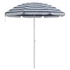 vidaXL Parasol de Plajă Albastru și Alb 206 x 206 x 212 cm