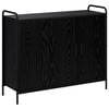 vidaXL Bufet Stejar Negru 97 x 33 x 81 cm Lemn prelucrat