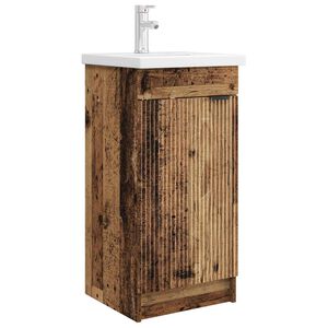 vidaXL Mobilă de baie cu chiuvetă Lemn vechi 42 x 40 x 84,5 cm