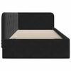 vidaXL Cadru de pat colțar cu headboard Negru 90 x 190 cm Catifea