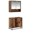 vidaXL Set de mobilier pentru baie 2 pcs Lemn Vechi Lemn compozit
