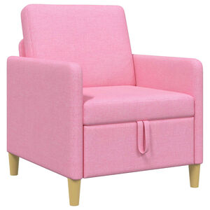 vidaXL Sofa cu Spațiu de Depozitare Roz 72 x 78 x 87 cm Poliester