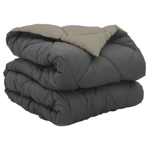 vidaXL Duvet complet pe tot parcursul anului Gri deschis și antracit