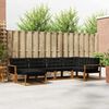 vidaXL Set de canapele de exterior cu pernă 18 pcs Natural și Negru