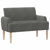 vidaXL Canapea cu capitonaj butonat Gri &icirc;nchis 116 x 67 x 81 cm
