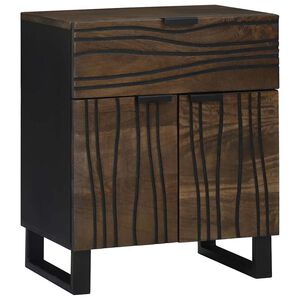 vidaXL Dulap de noapte castan 50 x 33 x 60 cm Lemn prelucrat