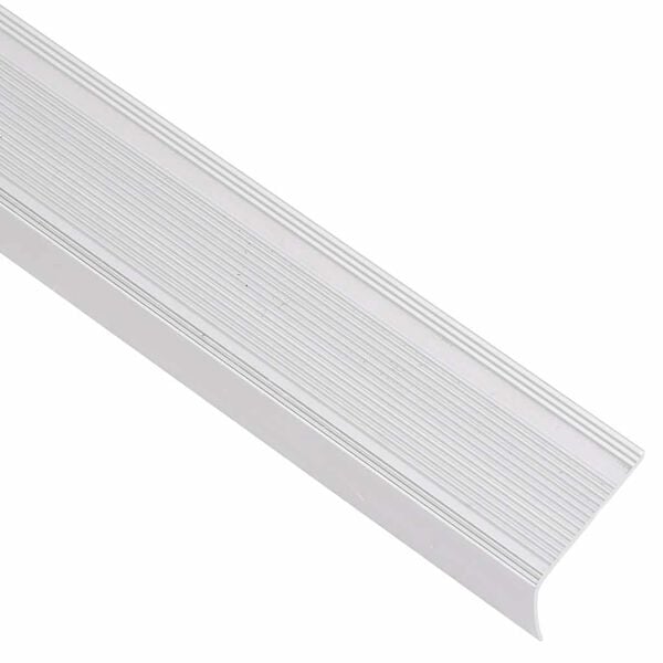 vidaXL Profile trepte formă L, 15 buc, argintiu, 100 cm, aluminiu