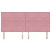 vidaXL Tăblie cap cu headboard Roz 200 cm Piele artificială