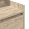vidaXL Noptiere cu 2 sertare 2 buc Stejar Sonoma 38x34x80 cm