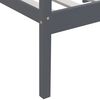 vidaXL Cadru de pat, gri &icirc;nchis, 90x200 cm, lemn masiv de pin